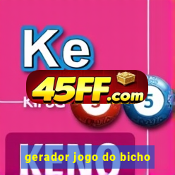 gerador jogo do bicho